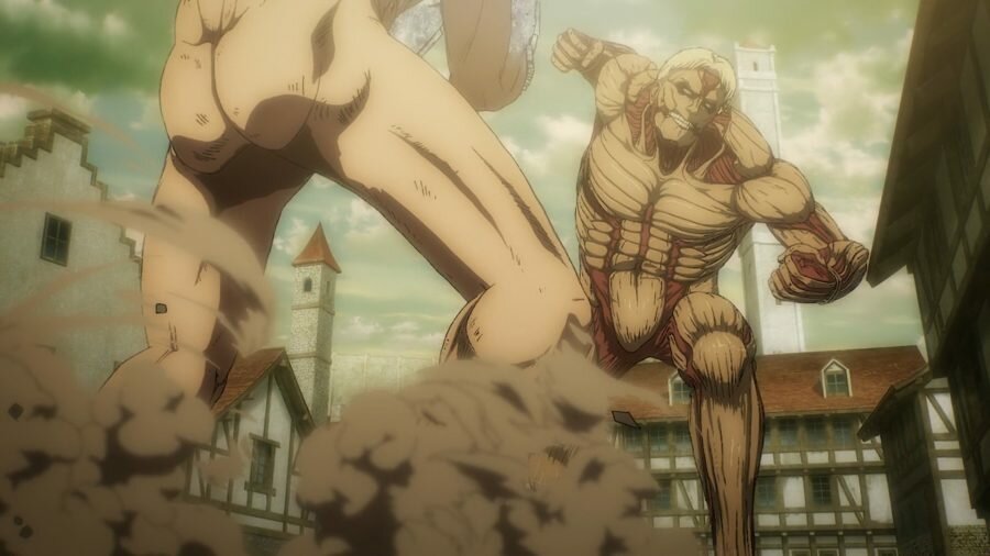 Кадр из 4 сезона аниме «Атака титанов / Attack on Titan» (2022)