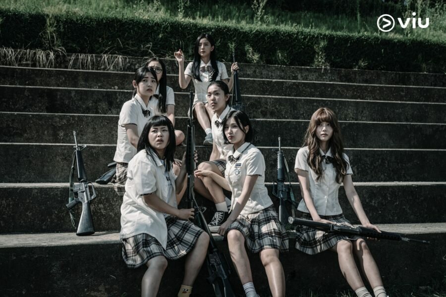 Кадр из дорамы «Обязанности после школы / Duty After School / 방과 후 전쟁활동» (2023)
